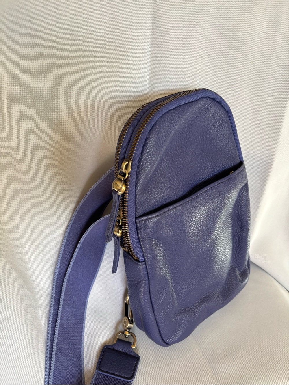 Purple Leather Crossbody Bag by Hobo